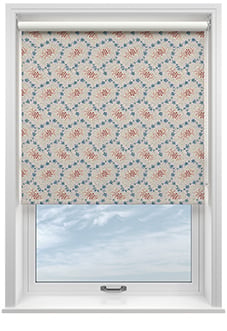 Land & Shore Lorie (Blackout), Red Blue - Roller Blind